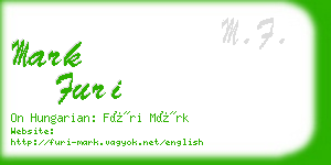 mark furi business card