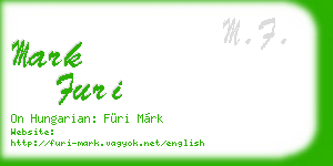 mark furi business card